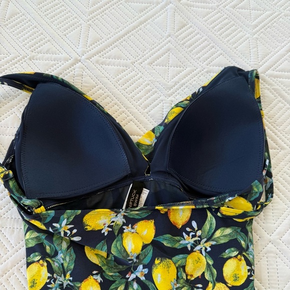 Niptuck One Piece Lemon Print Swimsuit Size 8 - Picture 7 of 9